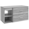 vidaXL Set de mobilier pentru baie 2 pcs Sonoma gri Lemn prelucrat