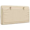 vidaXL Pernă pentru tăblie de pat, crem, 80 cm, material textil