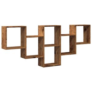 vidaXL Raft de perete, lemn vechi, 159x18x66 cm, lemn prelucrat