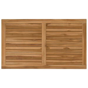 vidaXL Placă de masă Dreptunghiular Lemn solid de tec natural