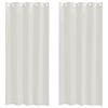 vidaXL Cortină din Voile 2 buc. Crem 245 x 140 cm Poliester
