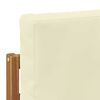 vidaXL Canapea de exterior cu pernă natural 91 x 63 x 73 cm