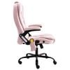 vidaXL Scaun de masaj pentru birou, roz, catifea