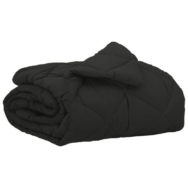 vidaXL Pilotă de vară Negru 200 x 135 cm Microfibră