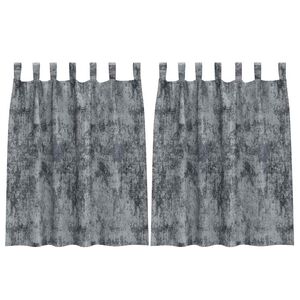 vidaXL Cortine din catifea 2 buc. Gri argintie 140 x 140 cm Catifea