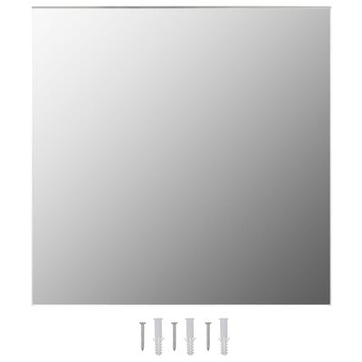 vidaXL Oglindă de perete, 60 x 60 cm, pătrat, sticlă
