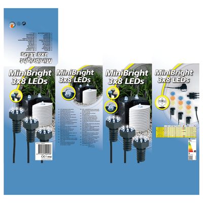 Ubbink Lampă subacvatică pentru iaz MiniBright 3x8 LED 1354019