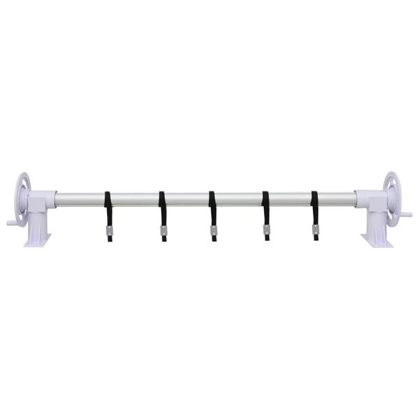vidaXL Derulator de prelată pentru piscină cu bază din plastic