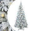 vidaXL Brad de Crăciun artificial cu ramuri articulare Alb 210 cm