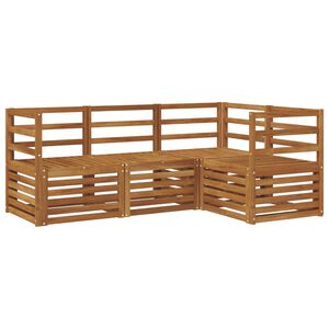 vidaXL Seturi de canapele 4 pcs natural Lemn Solid de Acacia