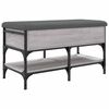vidaXL Bancă de pantofi, gri sonoma, 82x42x45 cm, lemn prelucrat