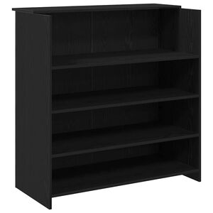 vidaXL Birou de recepție din stejar negru, 100x50x103,5 cm, lemn stratificat