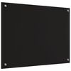 vidaXL Spate de bucătărie 2 pcs Negru 80 x 60 cm sticlă securizată