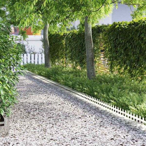 vidaXL Borduri pentru gazon 20 pcs Argintiu 103 x 0,05 x 22 cm