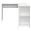 vidaXL Birou de colț cu raft Alb 140 x 113,5 x 75 cm Lemn compozit