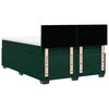 vidaXL Pat box spring cu saltea, verde &icirc;nchis, 160x200 cm, catifea