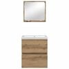 vidaXL Set de mobilier pentru baie 2 pcs Stejar Artisan și Alb