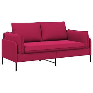 vidaXL Canapea cu 2 locuri 2-Locuri Roșu Vin 188 x 81 x 89 cm Catifea