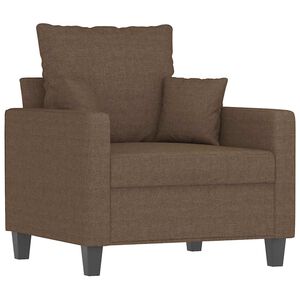 vidaXL Fotoliu canapea, maro, 60 cm, material textil