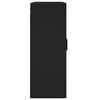 vidaXL Dulap montat pe perete, negru, 69,5x34x90 cm, lemn prelucrat