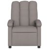 vidaXL Fotoliu electric de masaj rabatabil, gri taupe, textil