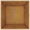 vidaXL Vază pentru Grădină Ruginit 50 x 50 x 15 cm