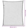 vidaXL Plasă de remorcă cu funie elastică, negru, 3,5x3 m, PP