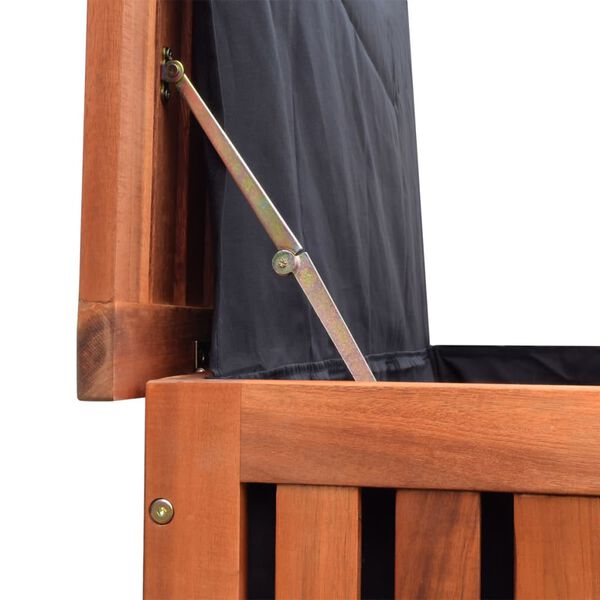 vidaXL Ladă de depozitare de grădină, 118 x 52 x 58 cm, lemn