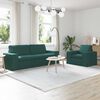 vidaXL Canapea 180cm 2 pcs Verde &icirc;nchis Metal