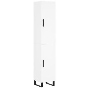vidaXL Dulap &icirc;nalt, alb, 34,5x34x180 cm, lemn prelucrat
