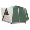 vidaXL Tent Cabină cu acoperiș cu depozitare Verde 425 x 396 x 222 cm