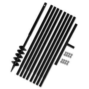 Burghiu de sol cu m&acirc;ner 100 mm cu tub prelungitor 9 m, oțel