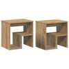 vidaXL Noptiere, 2 buc., stejar artizanal, 40x30x40 cm, lemn prelucrat