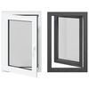 vidaXL Fereastră pentru subsol RISOR 60 x 80 cm PVC și Sticlă Antracit
