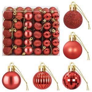 vidaXL Set de globuri de Crăciun 150 buc. Roșu 3 cm Polistiren