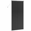 vidaXL Jaluzele venetiene cu perdele Negru 220 x 105 cm Aluminiu