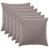 vidaXL Husă pentru pernă 6 buc. HEERLEN Gri deschis 60 x 60 cm Boucl&eacute;