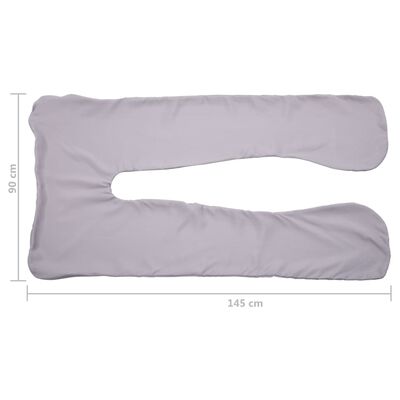 vidaXL Husă de pernă pentru sarcină în formă de U, 90 x 145 cm