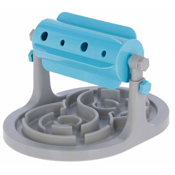 Kerbl Rulou de gustări anti-sufocare pentru c&acirc;ini, albastru și gri