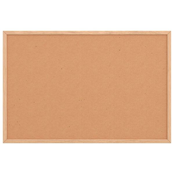 vidaXL Tablă de plută cu ramă din lemn masiv de pin 60x40 cm