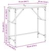 vidaXL Masă de consolă Stejar Negru 75 x 32 x 75 cm Lemn compozit