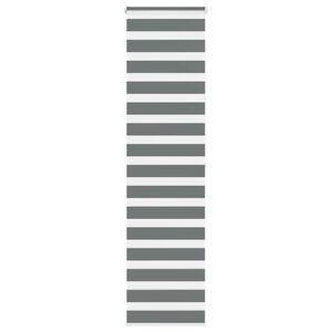 vidaXL Jaluzea tip zebra gri &icirc;nchis lățime țesătură 50,9 cm poliester