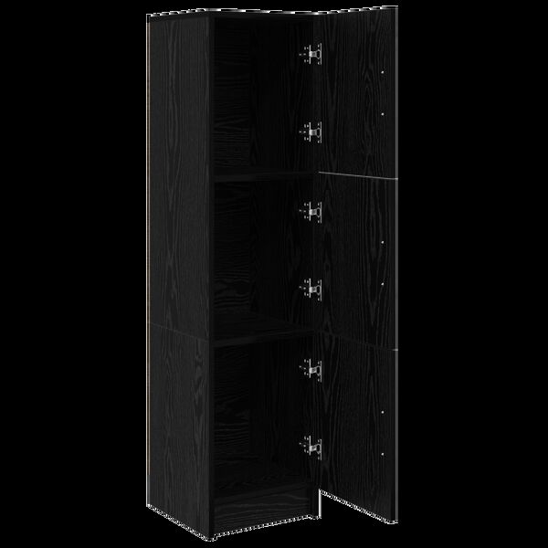 vidaXL Bufet Stejar Negru 31.5 x 32 x 122.5 cm