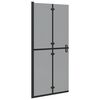 vidaXL Perete de duș Walk-In Negru 90 x 6.5 x 190 cm