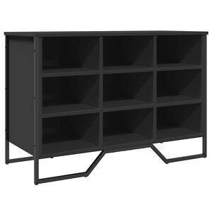 vidaXL Pantofar, negru, 90x38x61,5 cm, lemn prelucrat