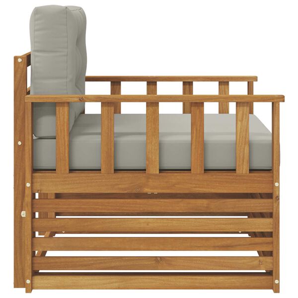 vidaXL Set de canapele de exterior Lemn de acacia solid și poliester