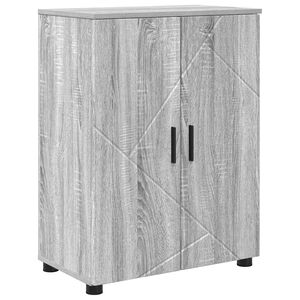 vidaXL Dulap de Baie Gri Sonoma 60 x 35 x 80 cm Lemn compozit & Metal