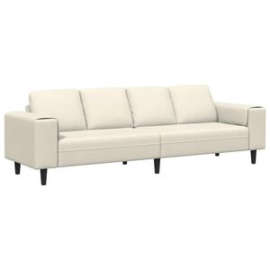 vidaXL Canapea pentru living Crem 250 x 77 x 76 cm