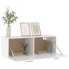 vidaXL Dulap de perete, alb, 100x36,5x35 cm, lemn prelucrat