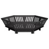 vidaXL Cuptor de foc Negru 60 x 60 x 18 cm Oțel